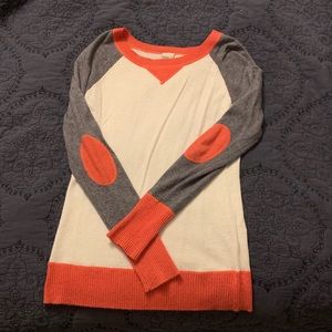 Elbow patch sweater